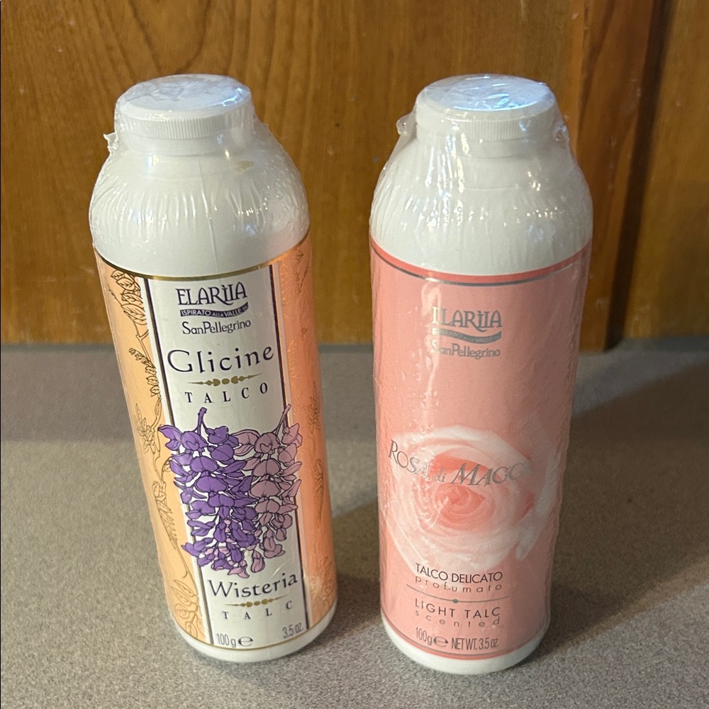 Elaria San Pellegrino Talc Set - Wisteria and Rose